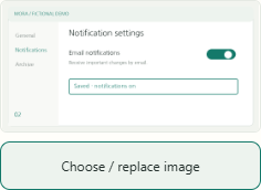 「画像を選択・差し替え」でファイル選択画面を開きます。選んだPNG/JPEGが、その手順に表示されることを確認してください。