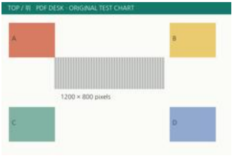 Smaller input · actually 240×160 pixels. The same placement size. The same lines and lettering are softer.